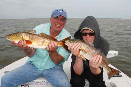 two red drum in msquito lagoon