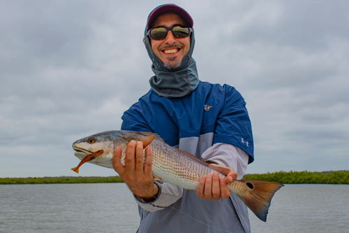 flats fishing for redfish