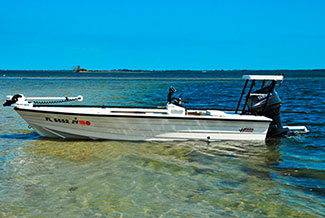 Hewes flats skiff view 1