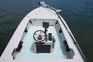 Hewes flats skiff view 2