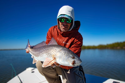 Sight-fishing redfish on the flats